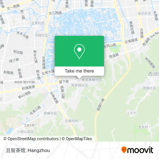 且留茶馆 map
