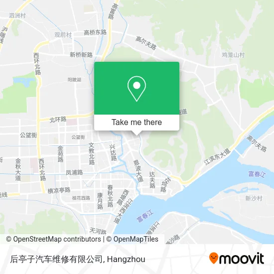 后亭子汽车维修有限公司 map