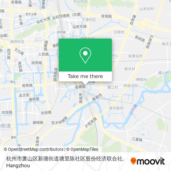 杭州市萧山区新塘街道塘里陈社区股份经济联合社 map