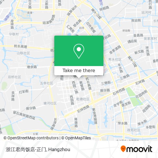 浙江君尚饭店-正门 map