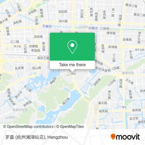 罗森 (杭州湘湖站店) map