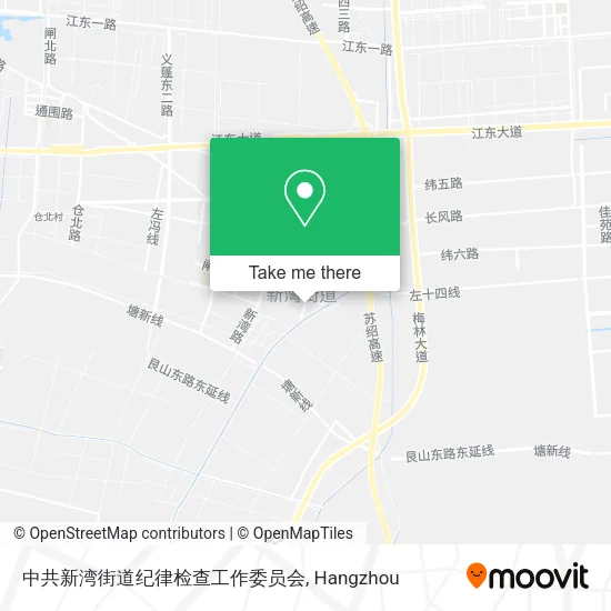 中共新湾街道纪律检查工作委员会 map
