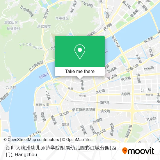 浙师大杭州幼儿师范学院附属幼儿园彩虹城分园(西门) map