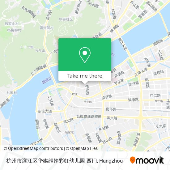 杭州市滨江区华媒维翰彩虹幼儿园-西门 map