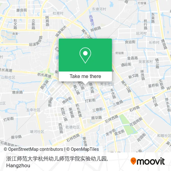 浙江师范大学杭州幼儿师范学院实验幼儿园 map