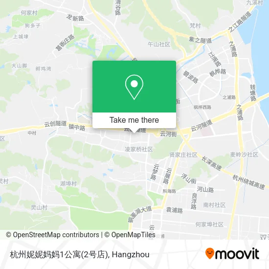 杭州妮妮妈妈1公寓(2号店) map