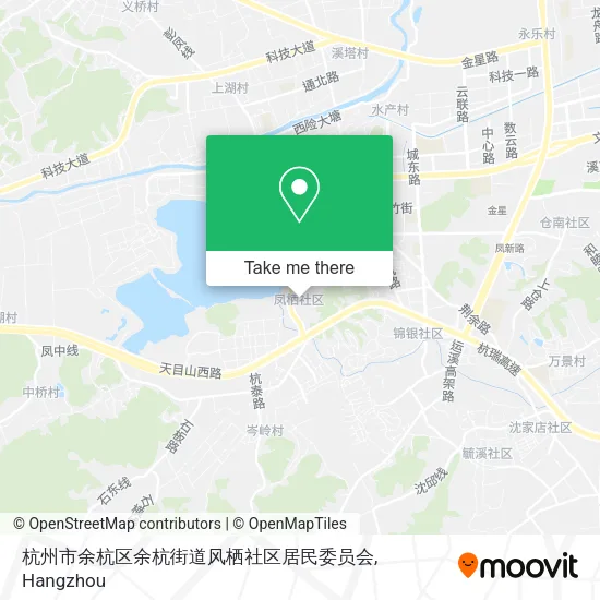 杭州市余杭区余杭街道风栖社区居民委员会 map