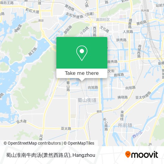 蜀山淮南牛肉汤(萧然西路店) map