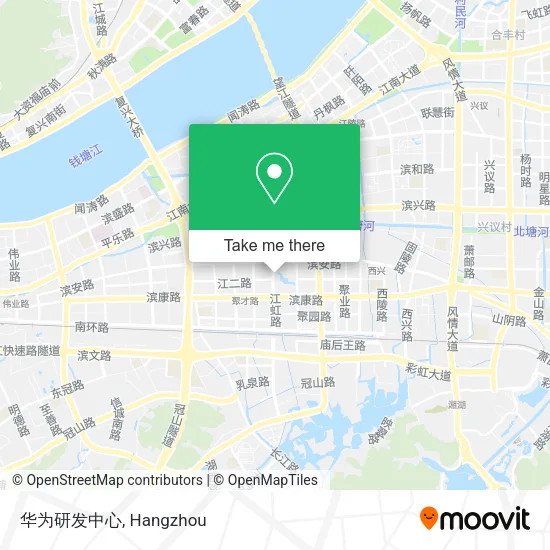 华为研发中心 map