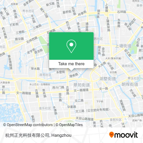 杭州正光科技有限公司 map