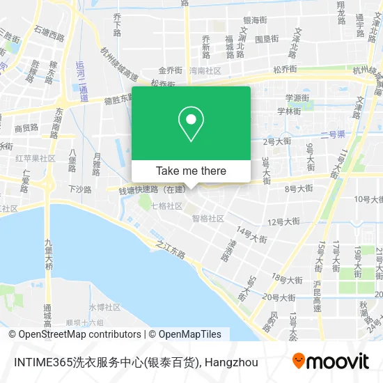 INTIME365洗衣服务中心(银泰百货) map