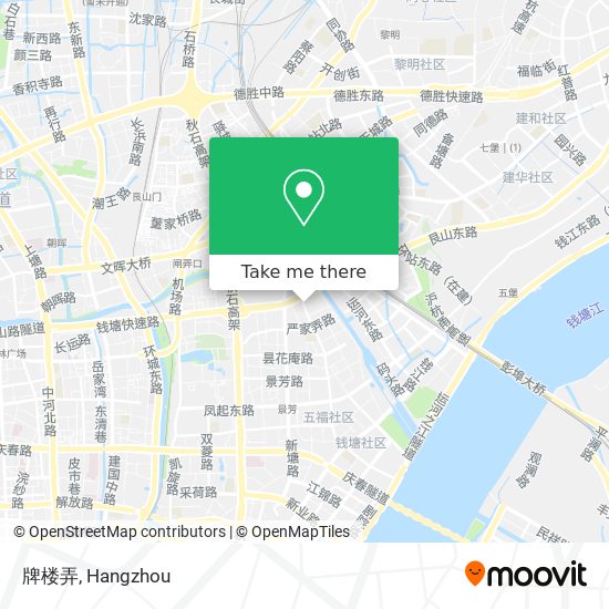 牌楼弄 map