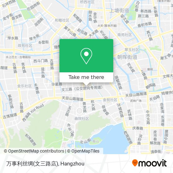万事利丝绸(文三路店) map