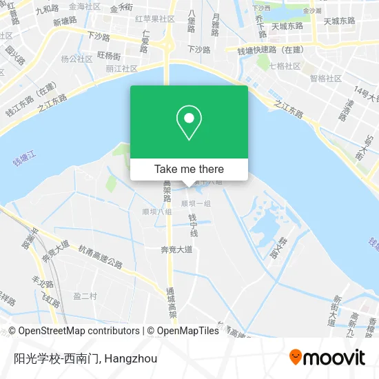 阳光学校-西南门 map