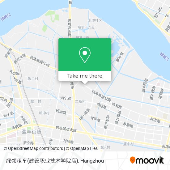 绿领租车(建设职业技术学院店) map