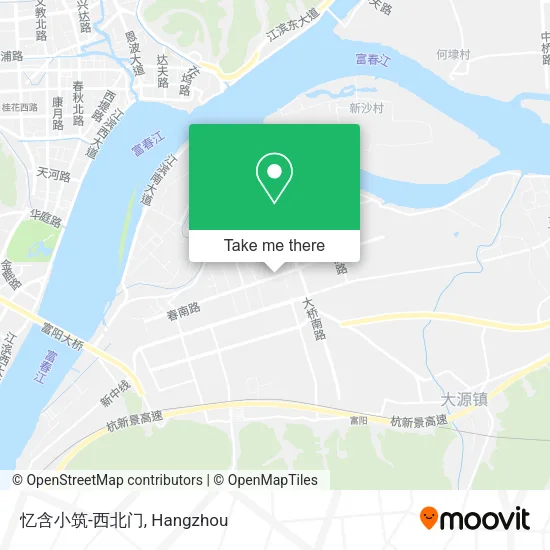 忆含小筑-西北门 map