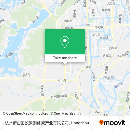 杭州萧山国投紫荆健康产业有限公司 map