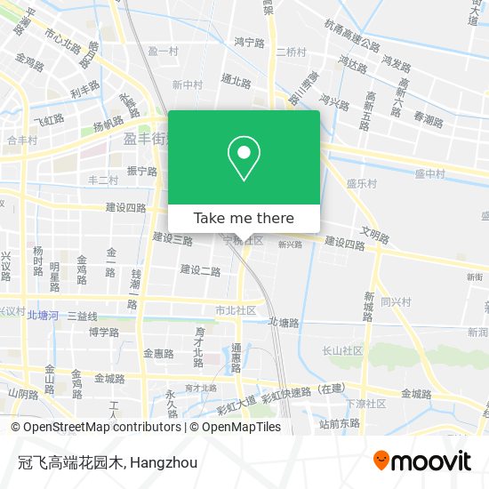 冠飞高端花园木 map