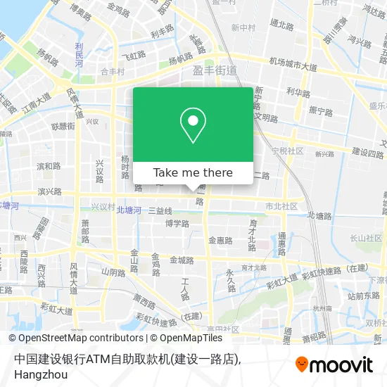 中国建设银行ATM自助取款机(建设一路店) map