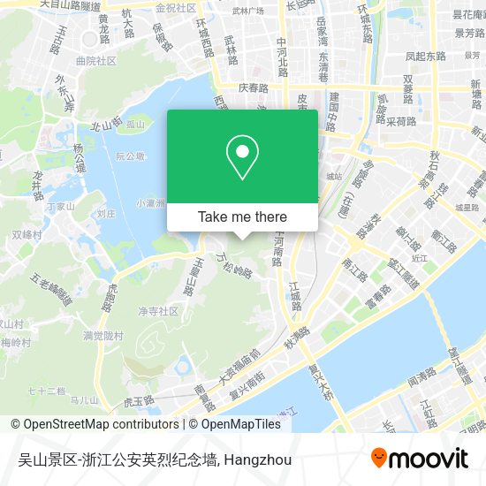 吴山景区-浙江公安英烈纪念墙 map