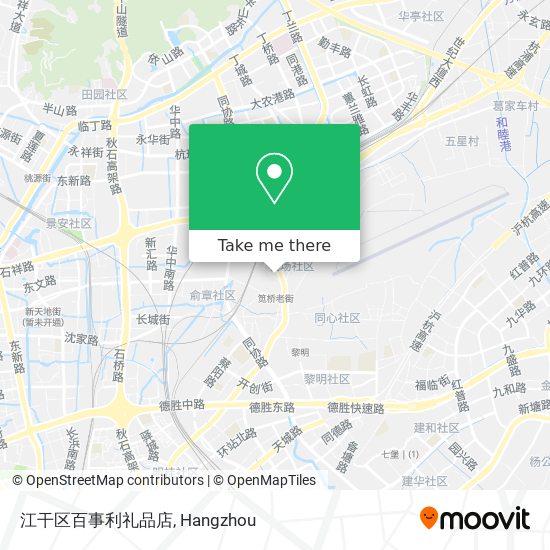 江干区百事利礼品店 map