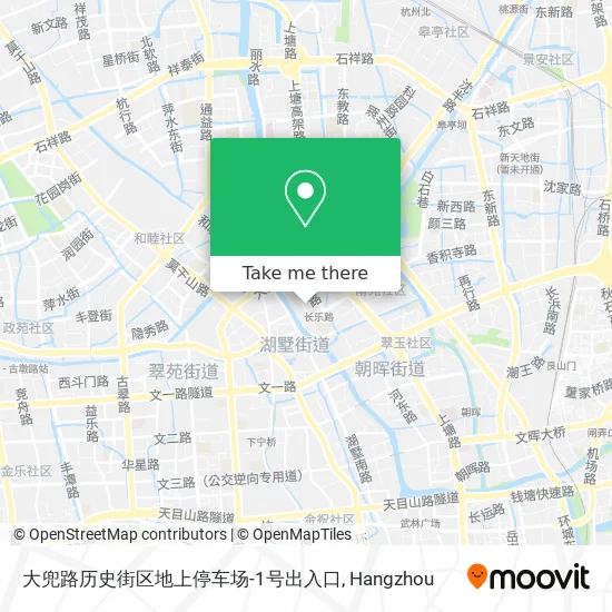 大兜路历史街区地上停车场-1号出入口 map