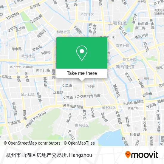 杭州市西湖区房地产交易所 map
