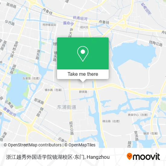 浙江越秀外国语学院镜湖校区-东门 map
