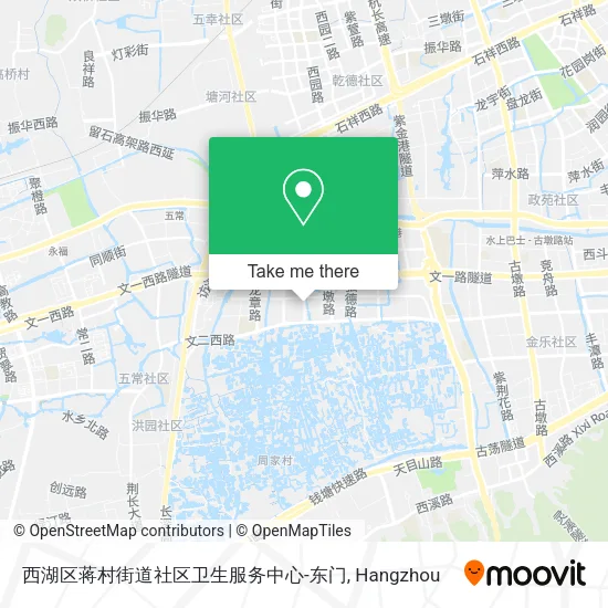 西湖区蒋村街道社区卫生服务中心-东门 map