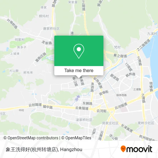 象王洗得好(杭州转塘店) map