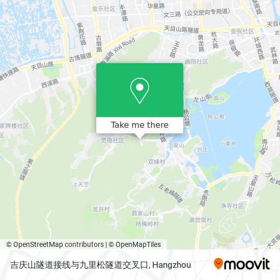 吉庆山隧道接线与九里松隧道交叉口 map