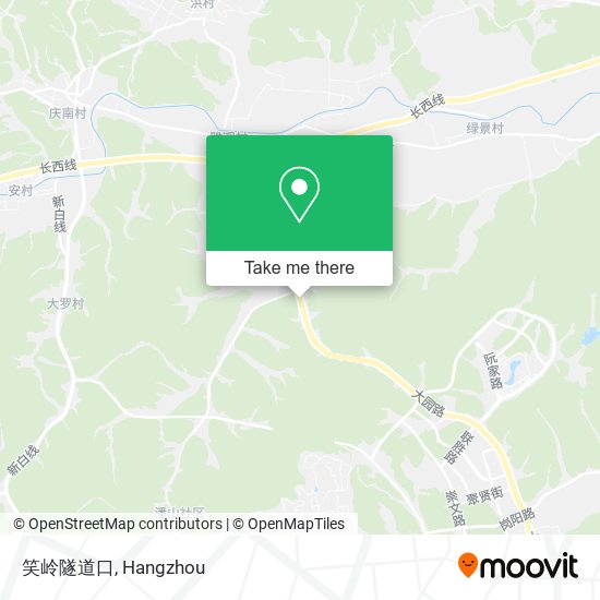 笑岭隧道口 map