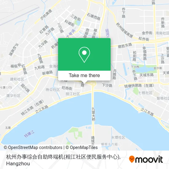 杭州办事综合自助终端机(相江社区便民服务中心) map