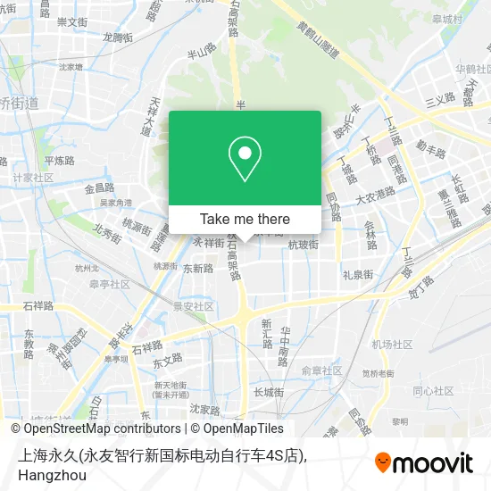 上海永久(永友智行新国标电动自行车4S店) map
