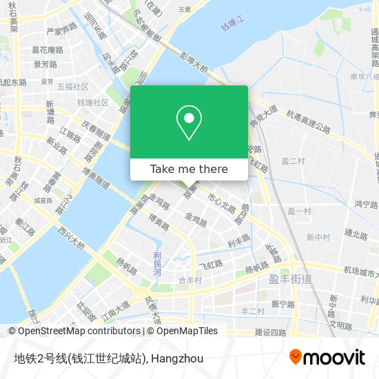 地铁2号线(钱江世纪城站) map