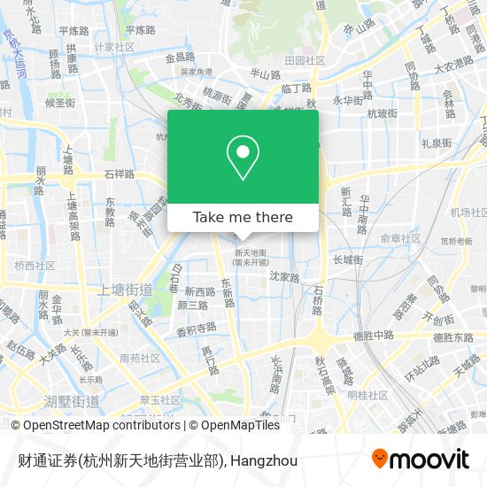 财通证券(杭州新天地街营业部) map