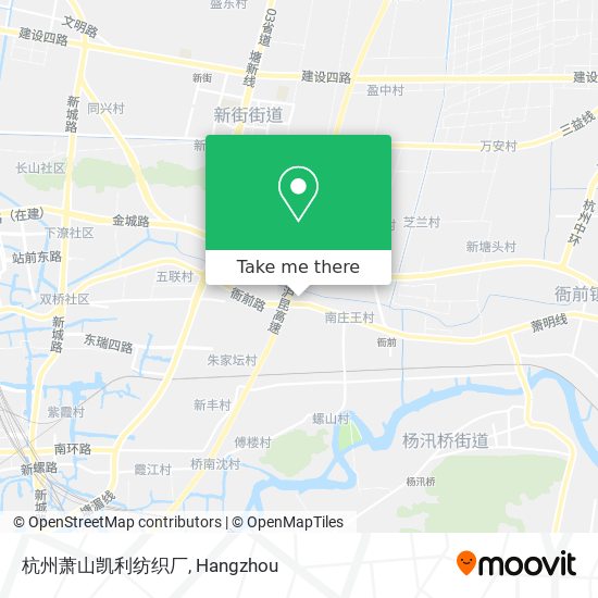 杭州萧山凯利纺织厂 map