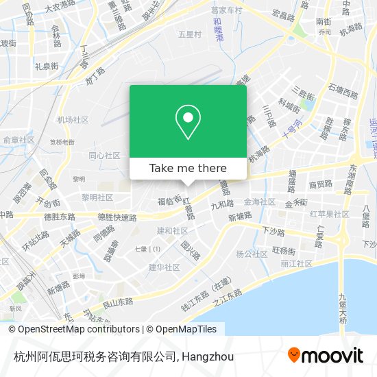 杭州阿佤思珂税务咨询有限公司 map