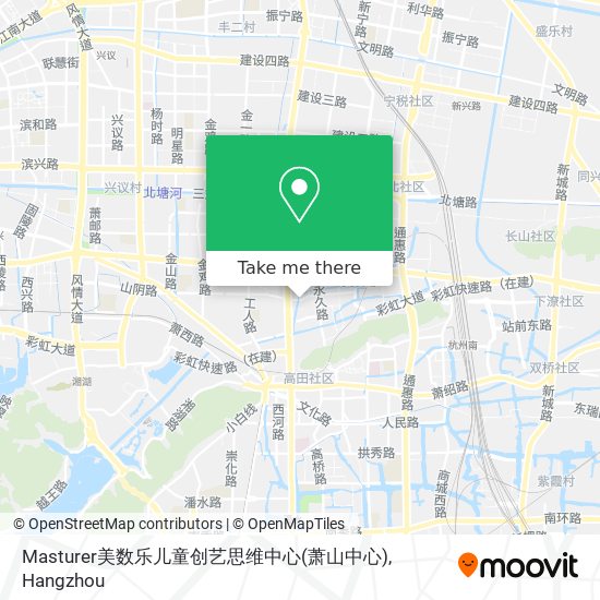 Masturer美数乐儿童创艺思维中心(萧山中心) map