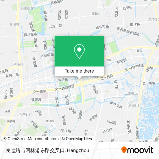 良睦路与闲林港东路交叉口 map