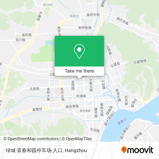 绿城·富春和园停车场-入口 map