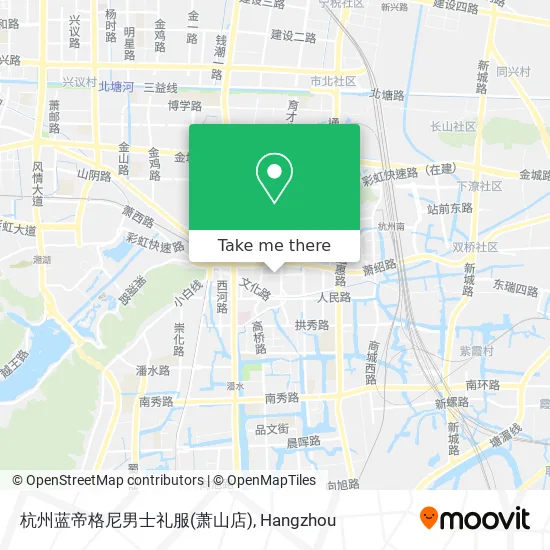 杭州蓝帝格尼男士礼服(萧山店) map