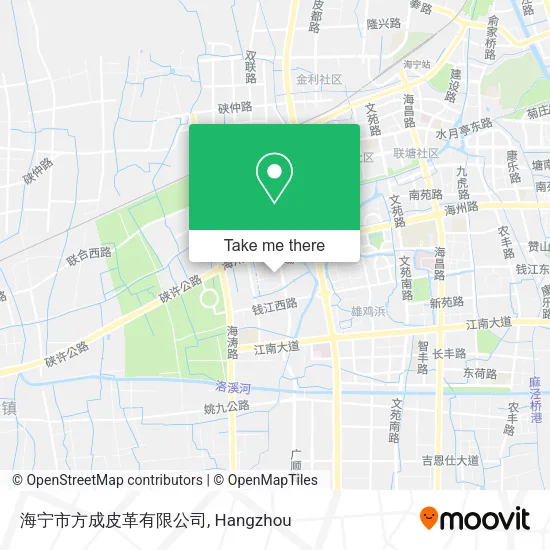 海宁市方成皮革有限公司 map