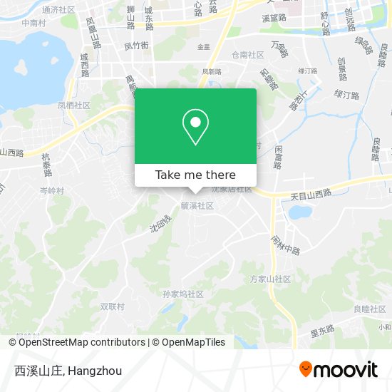 西溪山庄 map