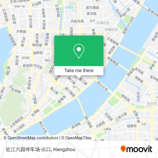 近江六园停车场-出口 map