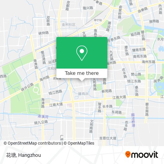 花塘 map