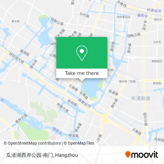 瓜渚湖西岸公园-南门 map
