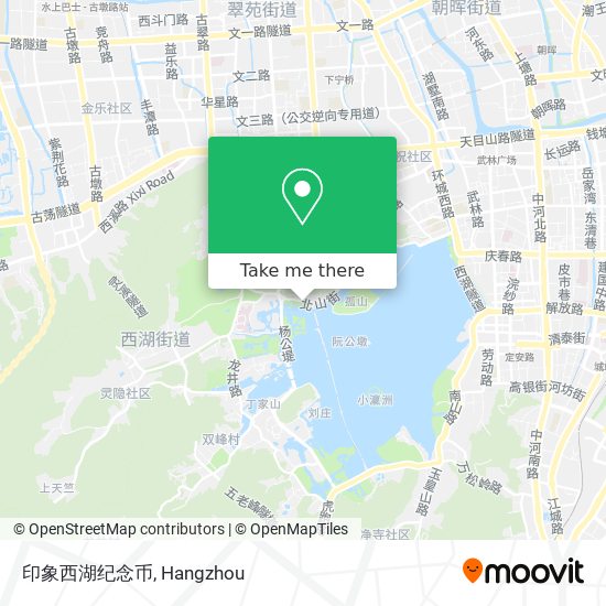 印象西湖纪念币 map