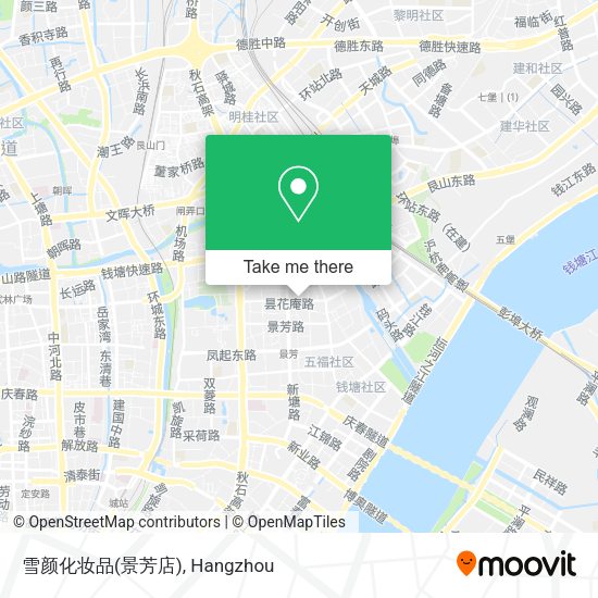 雪颜化妆品(景芳店) map