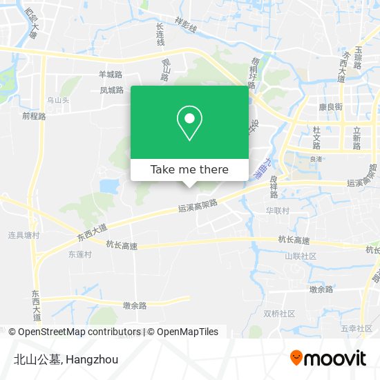 北山公墓 map